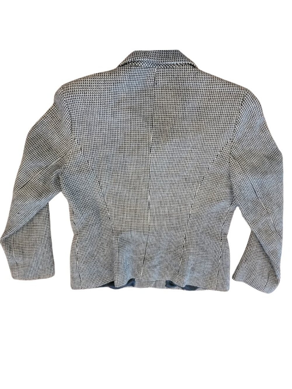 Harve Benard Wool Houndstooth 4 Button Women's Blazer Jacket - Picture 4 of 8